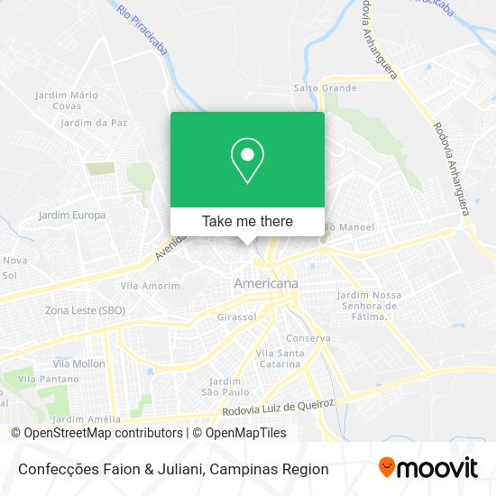Confecções Faion & Juliani map