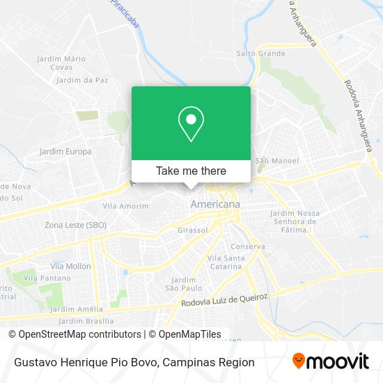 Gustavo Henrique Pio Bovo map