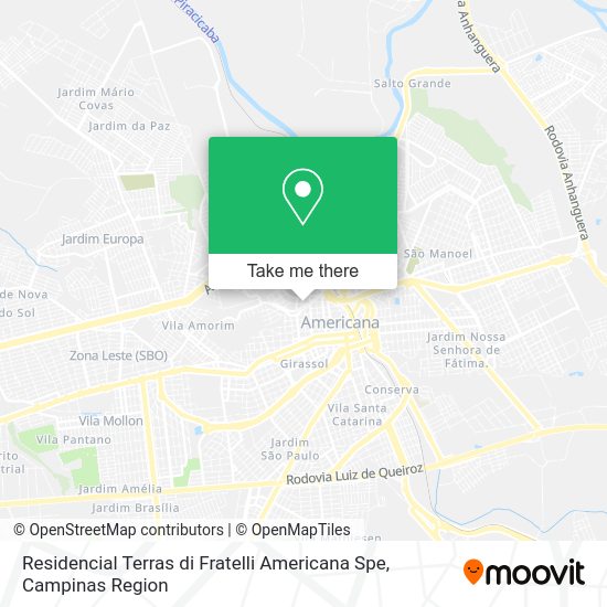 Residencial Terras di Fratelli Americana Spe map