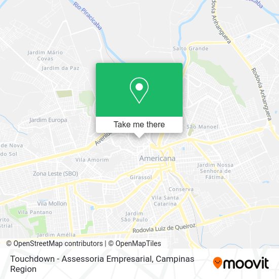 Touchdown - Assessoria Empresarial map