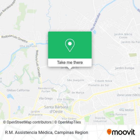R.M. Assistencia Médica map