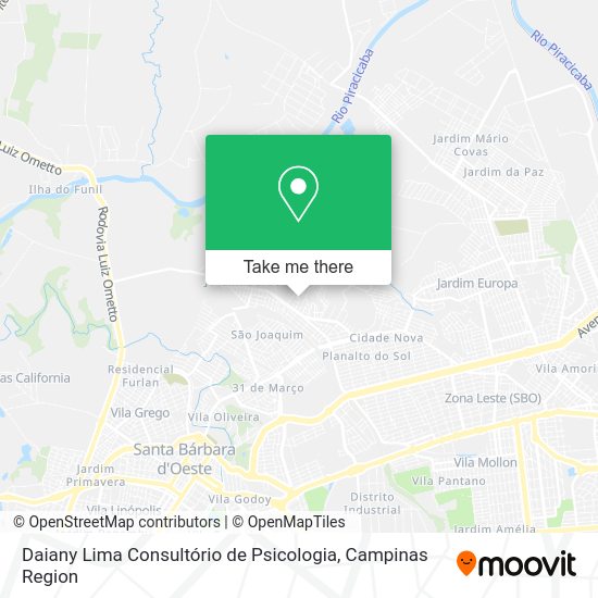 Daiany Lima Consultório de Psicologia map