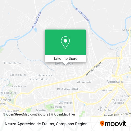 Neuza Aparecida de Freitas map