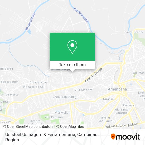 Usisteel Usinagem & Ferramentaria map