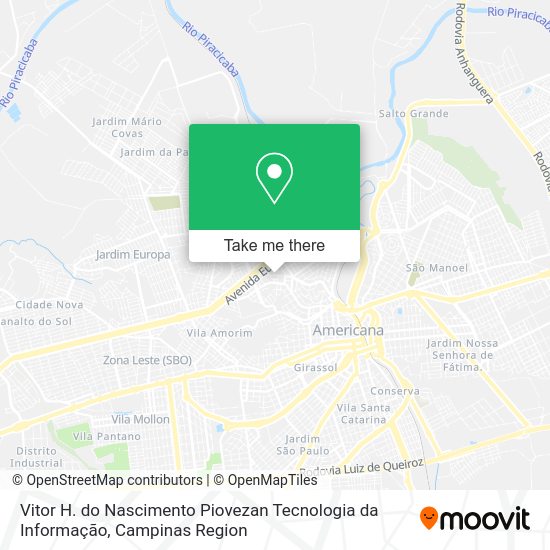 Vitor H. do Nascimento Piovezan Tecnologia da Informação map