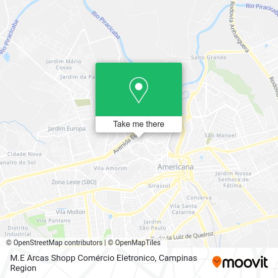 M.E Arcas Shopp Comércio Eletronico map