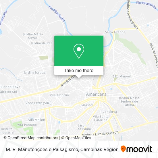 M. R. Manutenções e Paisagismo map