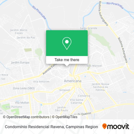 Condomínio Residencial Ravena map