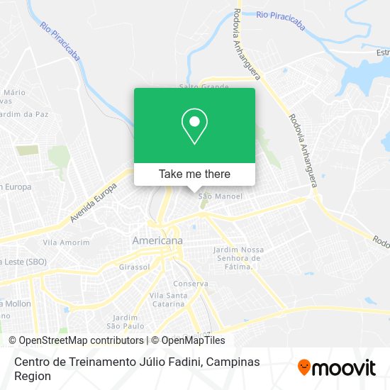 Centro de Treinamento Júlio Fadini map