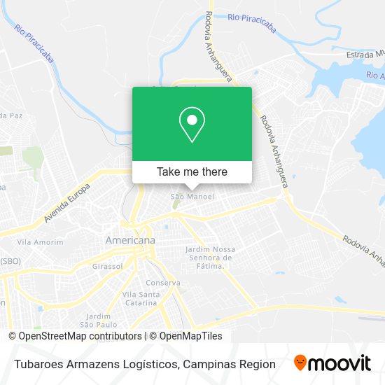 Tubaroes Armazens Logísticos map