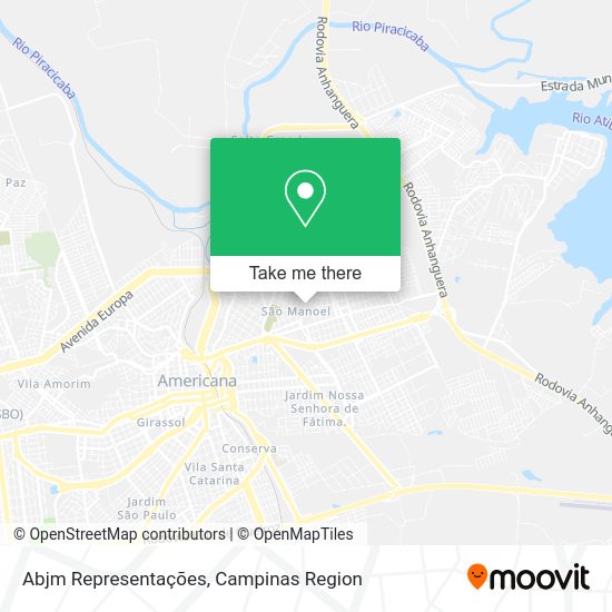 Abjm Representações map