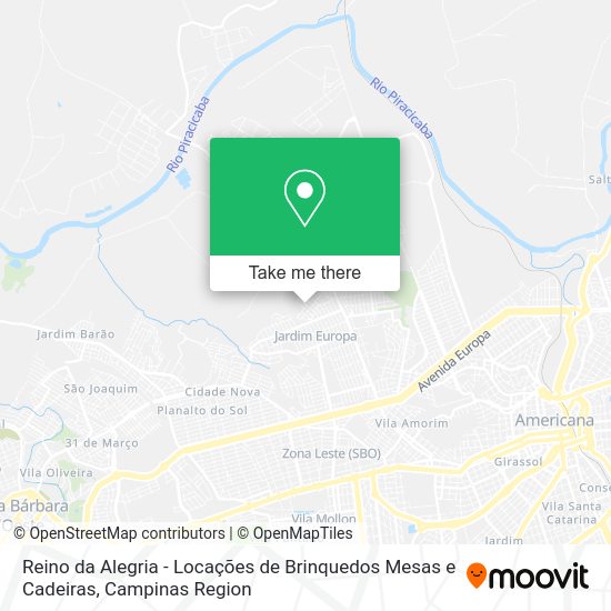 Reino da Alegria - Locações de Brinquedos Mesas e Cadeiras map