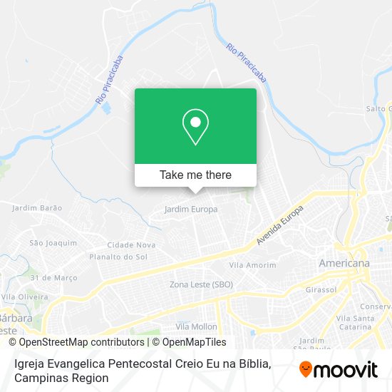 Igreja Evangelica Pentecostal Creio Eu na Bíblia map