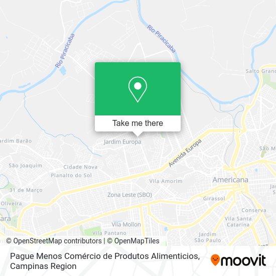 Pague Menos Comércio de Produtos Alimenticios map