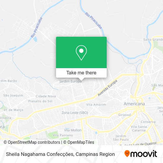 Sheila Nagahama Confecções map
