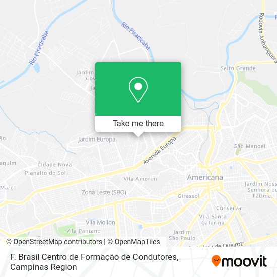 F. Brasil Centro de Formação de Condutores map