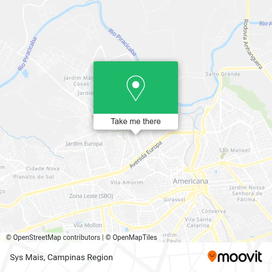 Sys Mais map