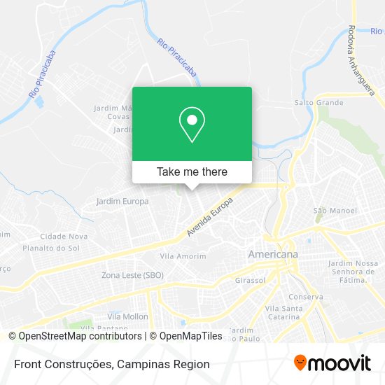 Front Construções map