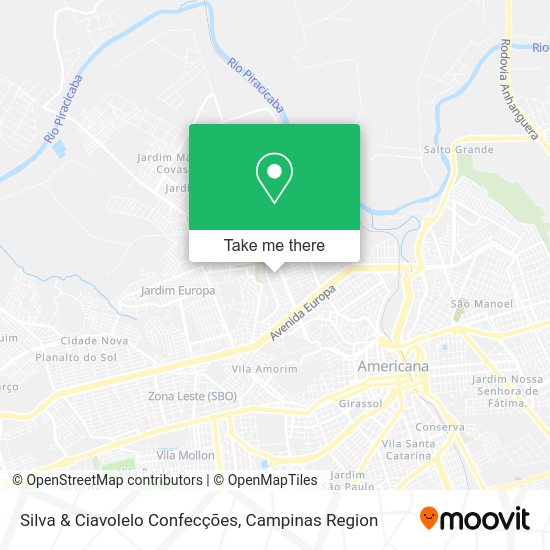 Silva & Ciavolelo Confecções map
