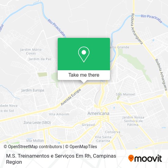 M.S. Treinamentos e Serviços Em Rh map