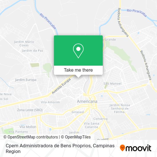 Cpem Administradora de Bens Proprios map