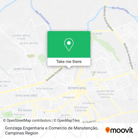 Gonzaga Engenharia e Comercio de Manutenção map