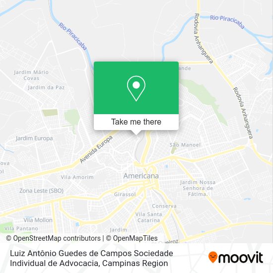 Luiz Antônio Guedes de Campos Sociedade Individual de Advocacia map