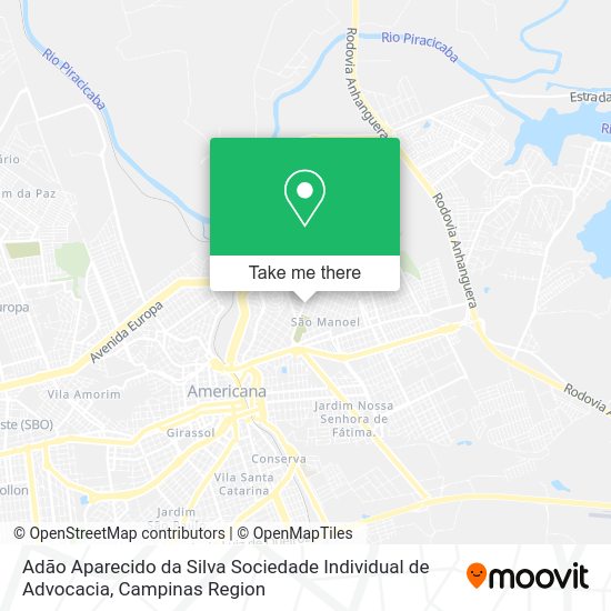 Adão Aparecido da Silva Sociedade Individual de Advocacia map