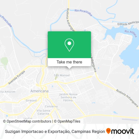 Suzigan Importacao e Exportação map