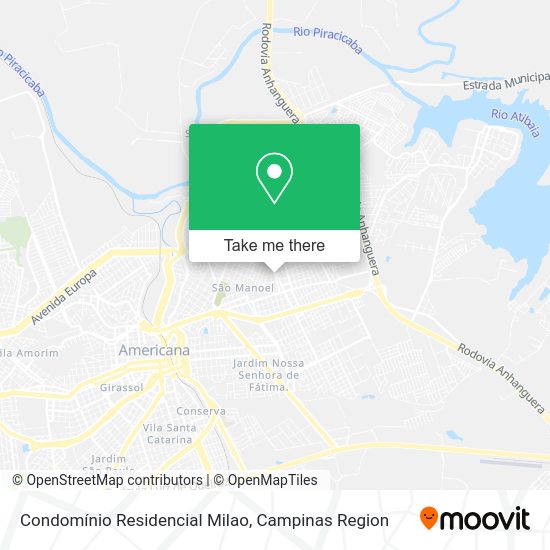 Condomínio Residencial Milao map