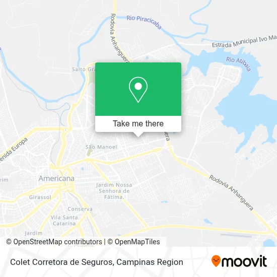 Colet Corretora de Seguros map