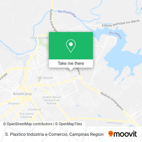 S. Plastico Indústria e Comercio map