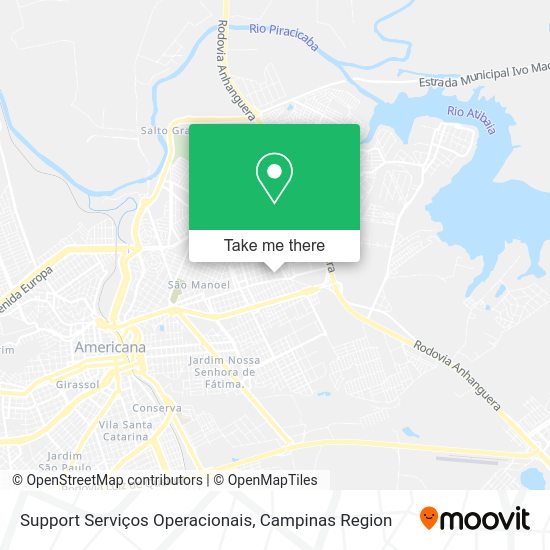 Support Serviços Operacionais map