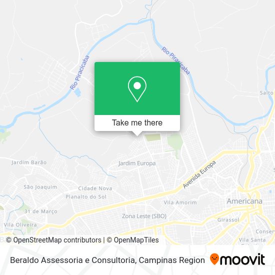 Beraldo Assessoria e Consultoria map