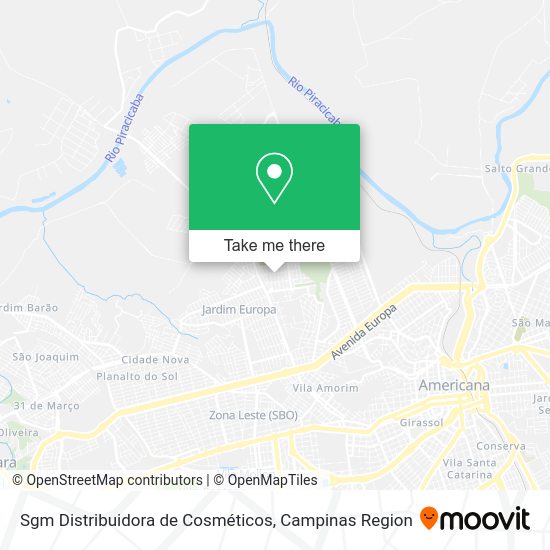Sgm Distribuidora de Cosméticos map