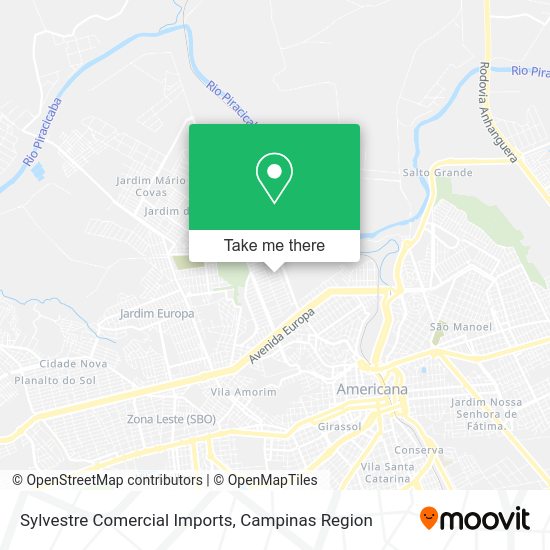 Sylvestre Comercial Imports map