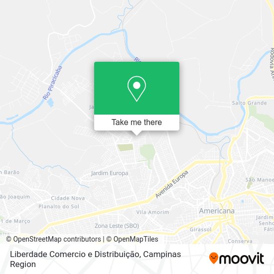 Liberdade Comercio e Distribuição map