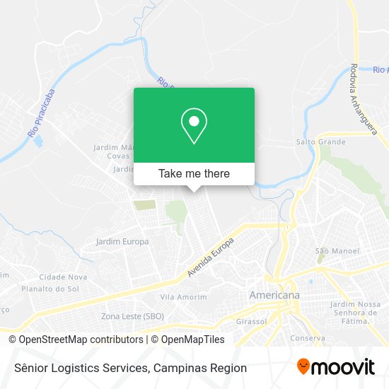 Sênior Logistics Services map