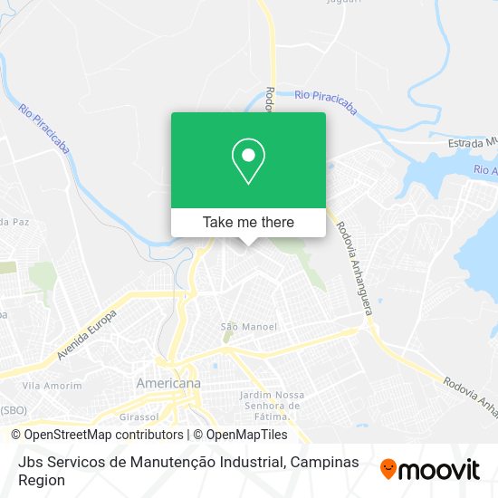 Jbs Servicos de Manutenção Industrial map