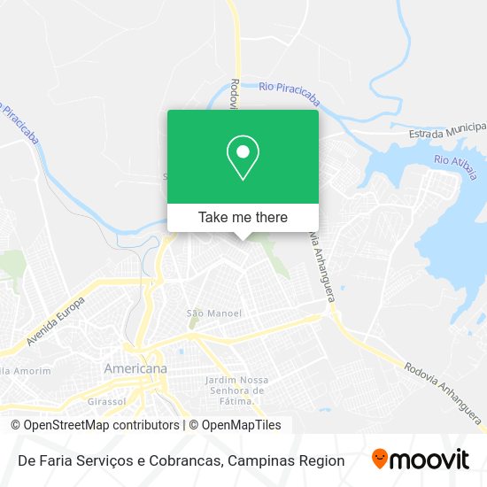 De Faria Serviços e Cobrancas map