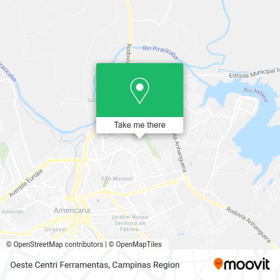 Oeste Centri Ferramentas map