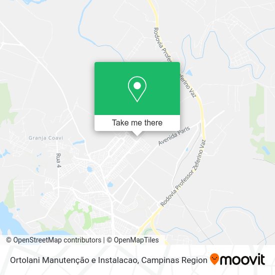 Ortolani Manutenção e Instalacao map