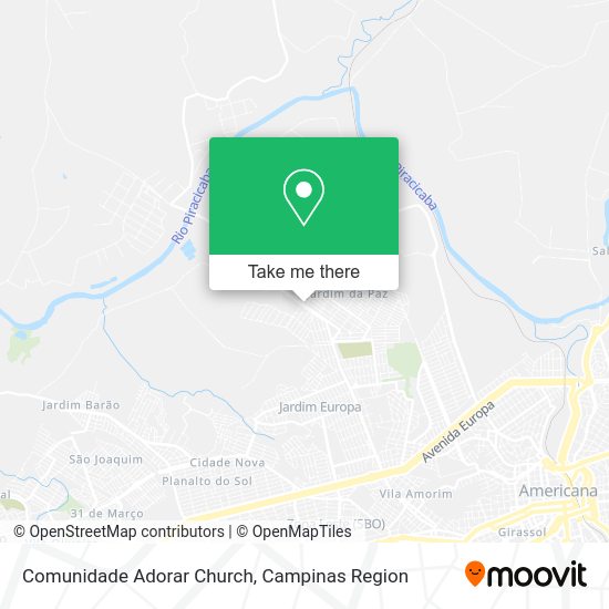 Comunidade Adorar Church map