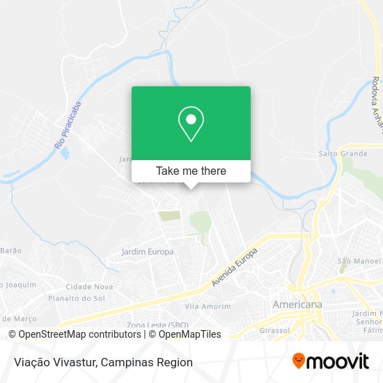 Viação Vivastur map