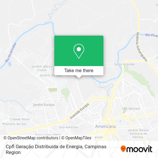Cpfl Geração Distribuida de Energia map