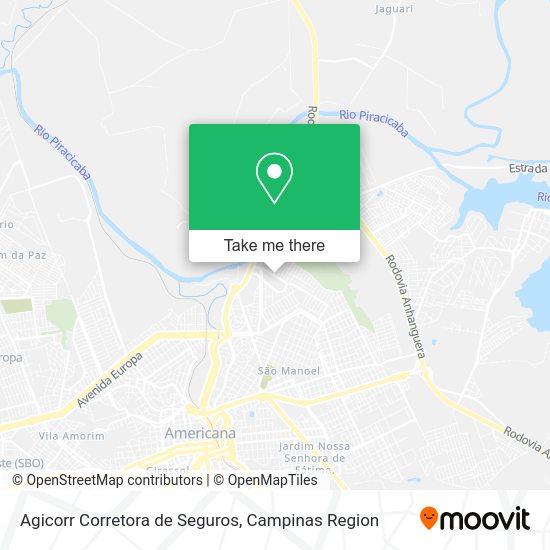 Agicorr Corretora de Seguros map