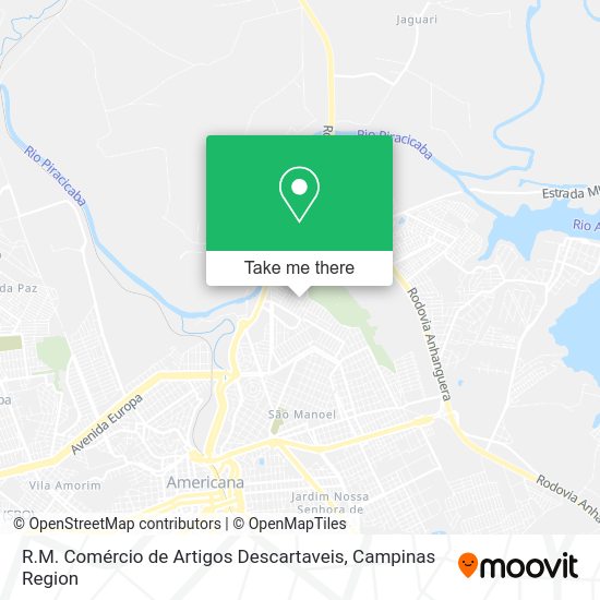 R.M. Comércio de Artigos Descartaveis map