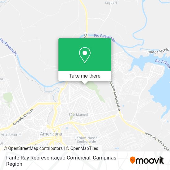 Fante Ray Representação Comercial map
