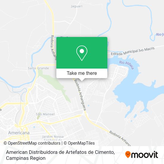American Distribuidora de Artefatos de Cimento map