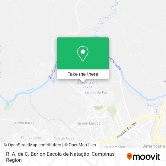 R. A. de C. Barion Escola de Natação map
